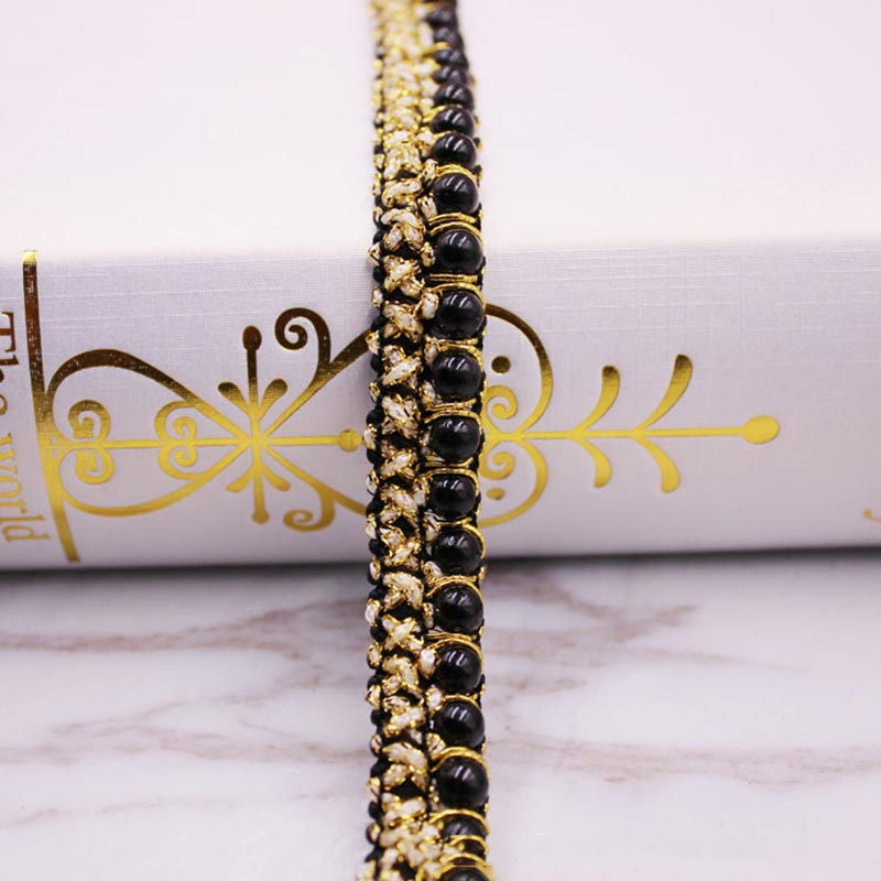 10yards DIY accessories Pearl  - مراجعة Fringe Ribbon Sewing وسعره