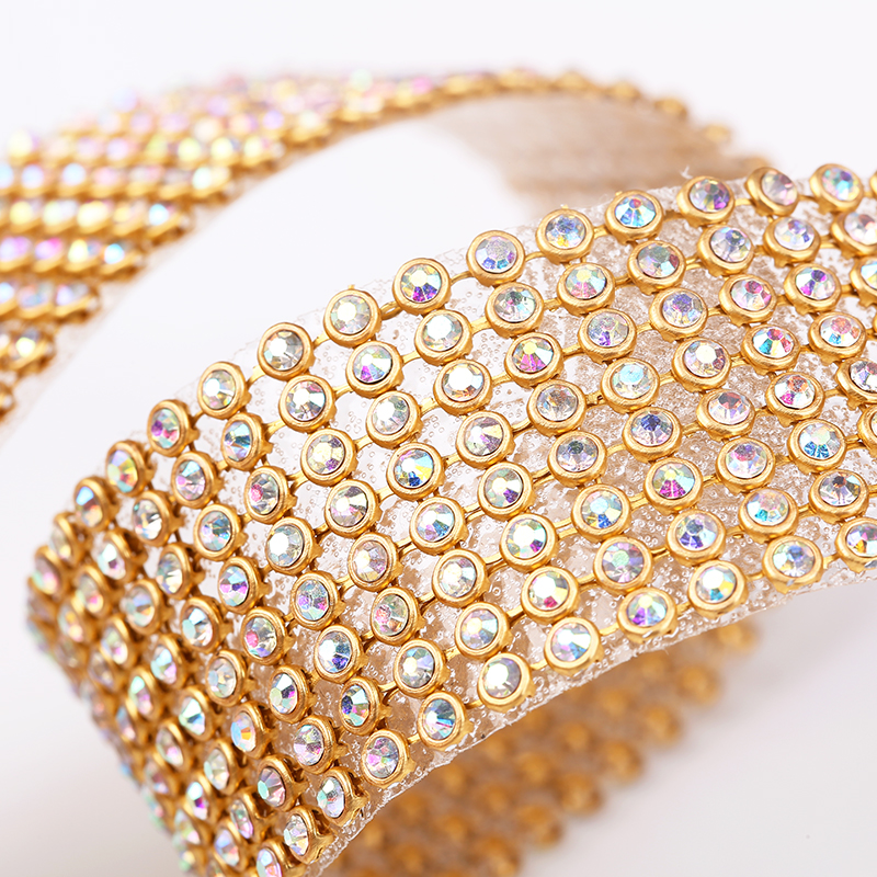 10rows Clear Crystal AB Rhines - مراجعة Hotfix Rhinestone Sheet وسعره
