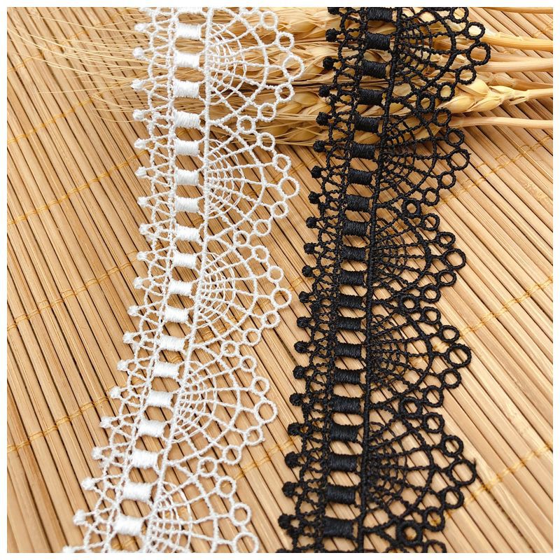 Hollow Embroidery Clavicle Cha - مراجعة Lace Ribbon Trim وسعره