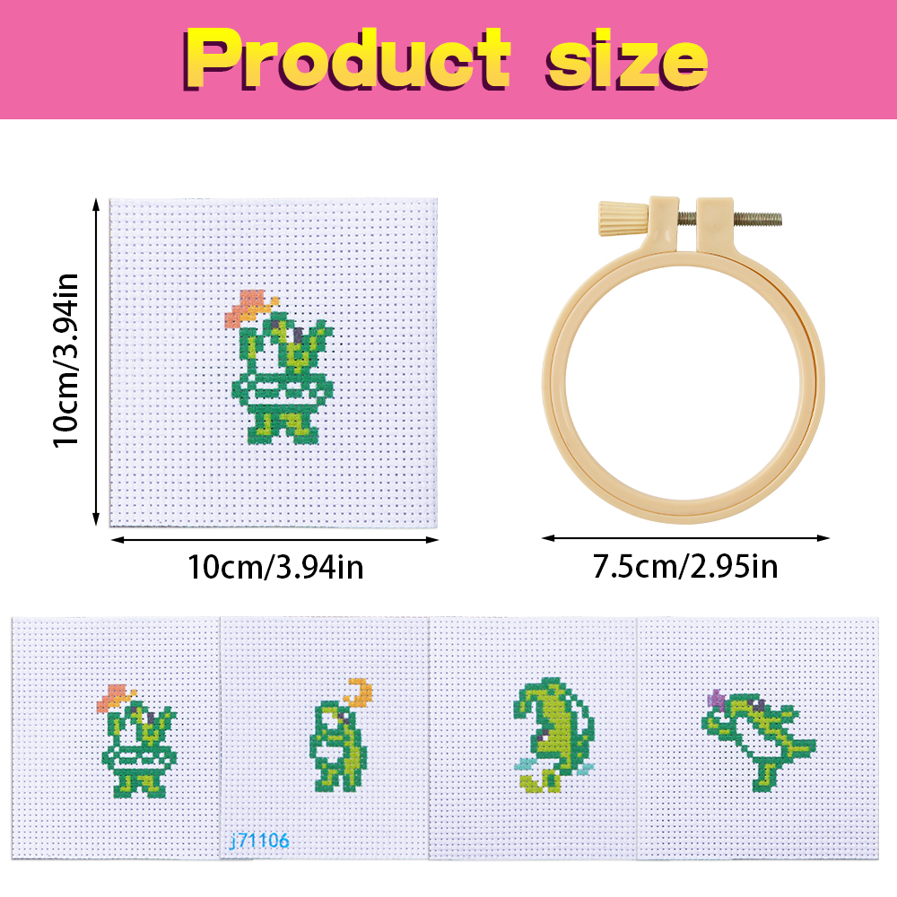 4pcs Embroidery Starter Kit DI - مراجعة Embroidery Craft وسعره