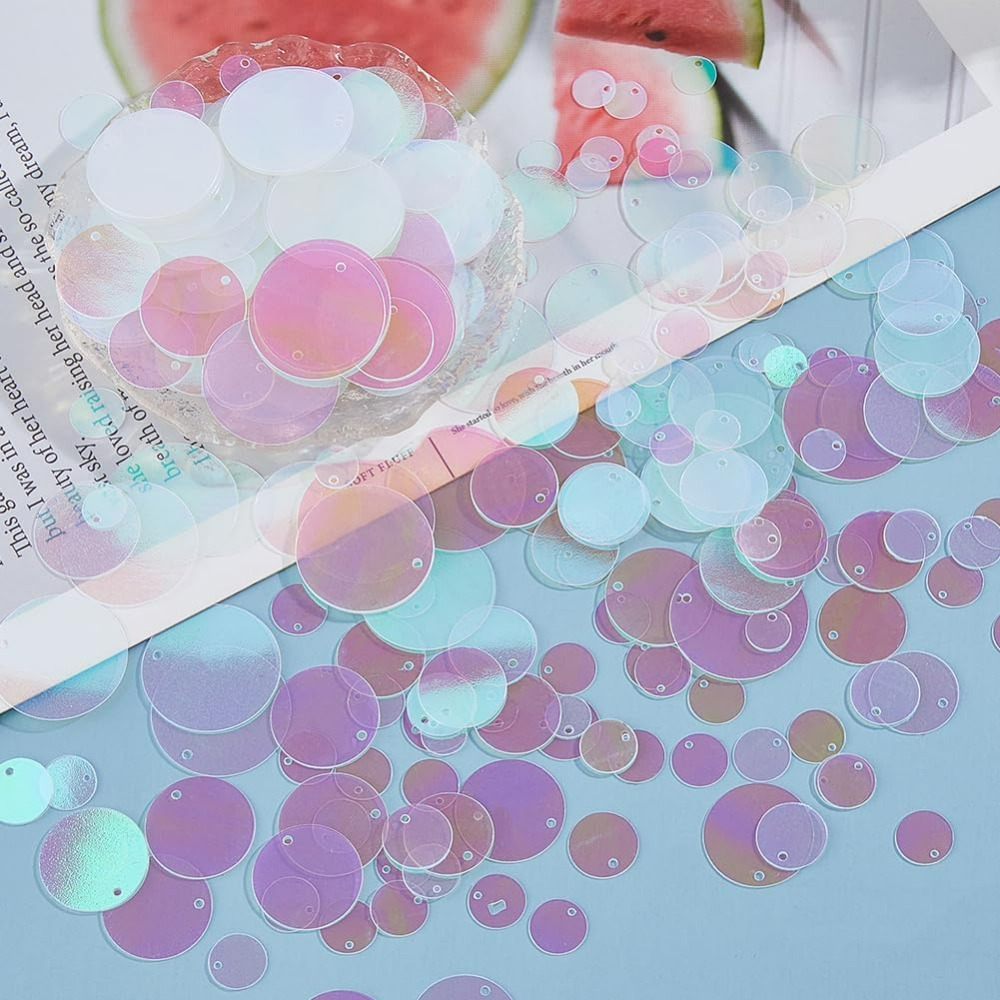 1800Pcs 6 Sizes Loose Sequin F - مراجعة Embroidery Craft وسعره
