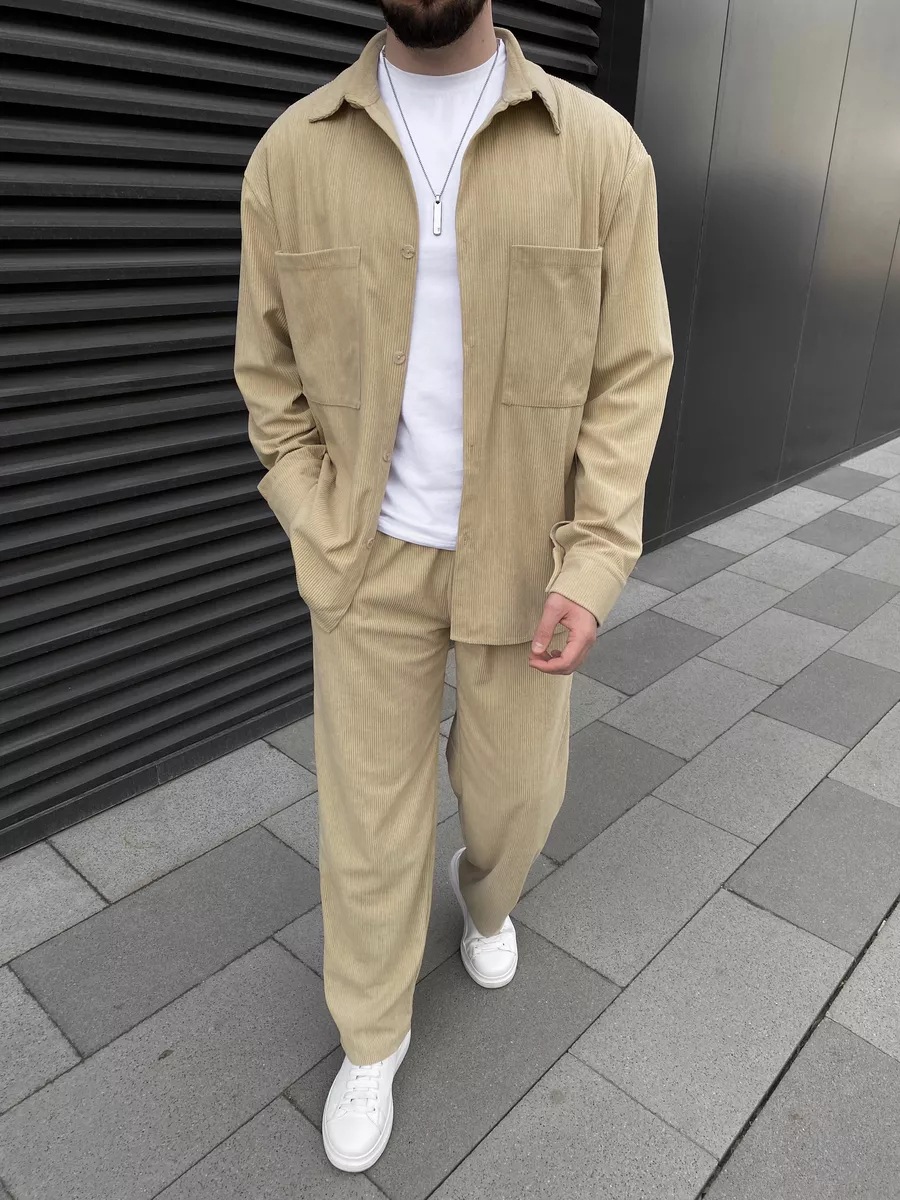 Men's corduroy two-piece outfi - مراجعة Embellish Knit وسعره