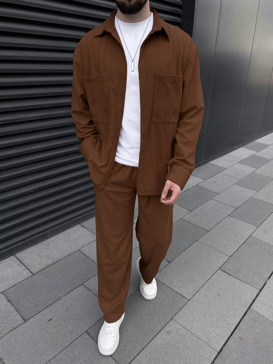 Men's corduroy two-piece outfi - مراجعة Embellish Knit وسعره