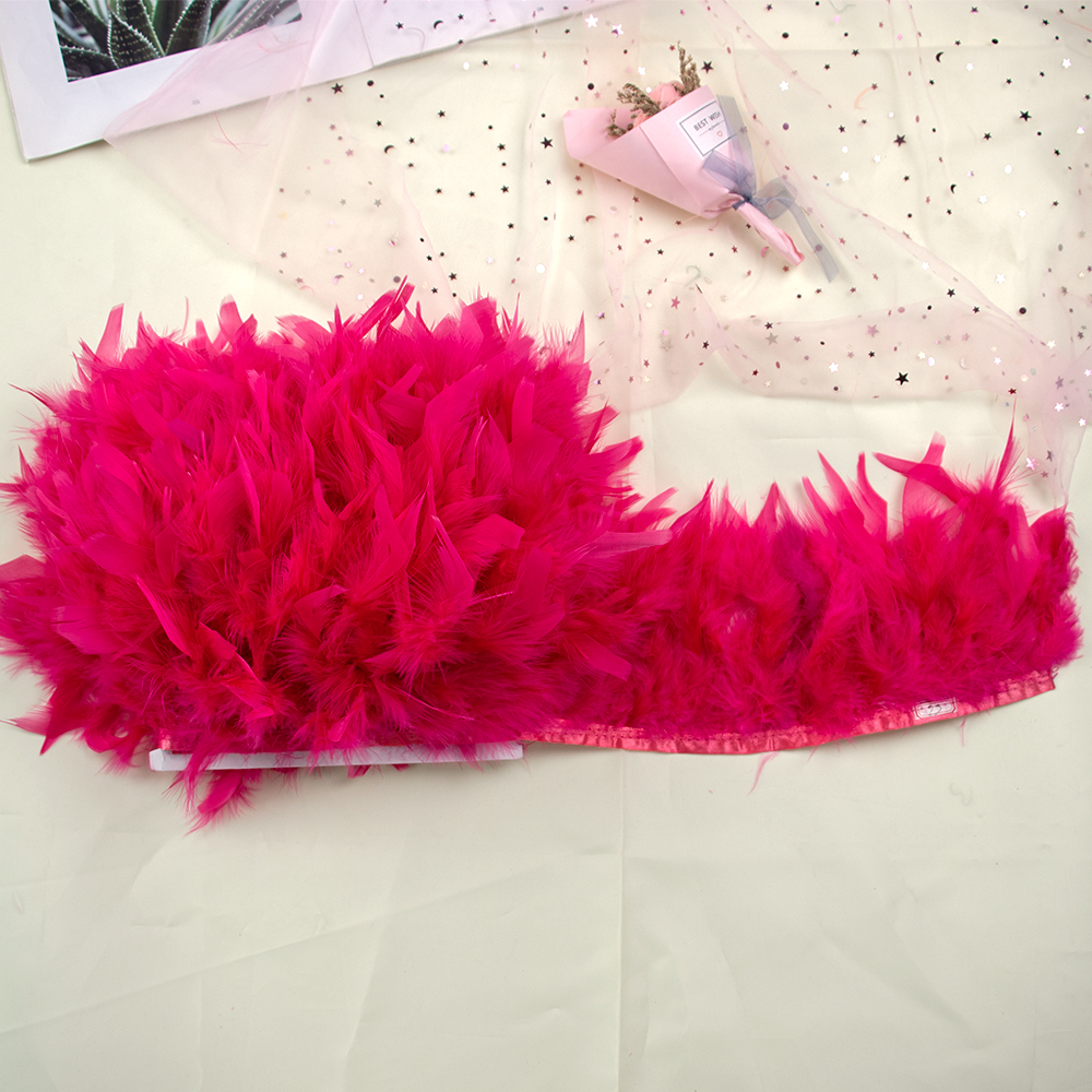 1M Natural Turkey Feathers Tri - مراجعة Feather Trim Marabou وسعره