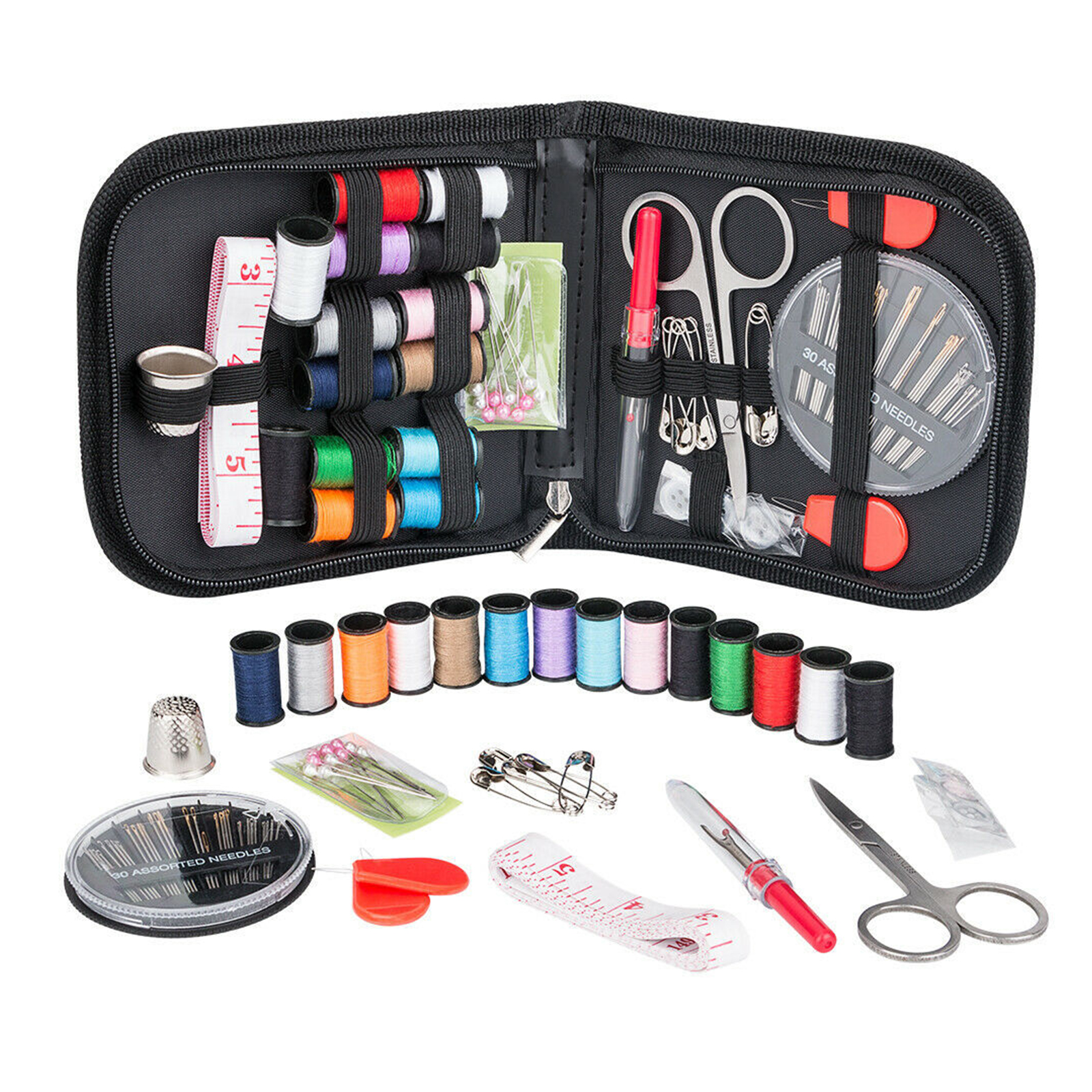 The sewing kit contains 68 acc - مراجعة Pom Pom Maker Tool وسعره