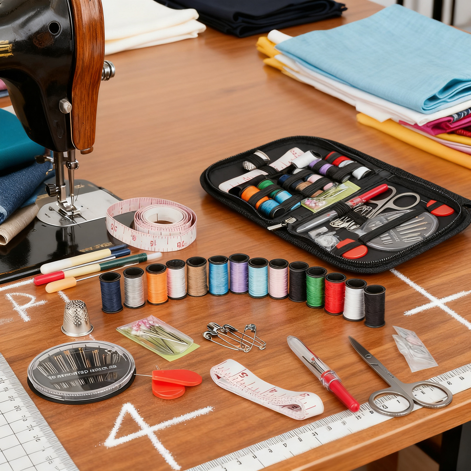 The sewing kit contains 68 acc - مراجعة Pom Pom Maker Tool وسعره