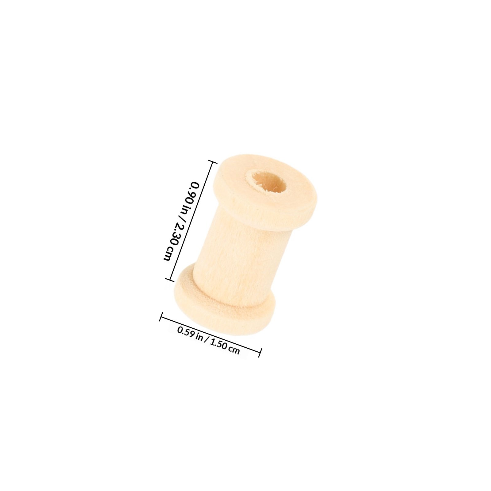 100Pcs Wooden Spools Yarn Hold - مراجعة Embroidery Craft وسعره