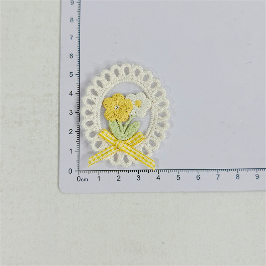 10PCS New Spring Summer Fresh  - مراجعة Applique Patch Flower وسعره