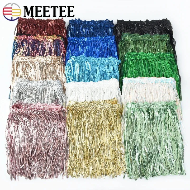1-5Yards 17cm Latin DanceFring - مراجعة Fringe Ribbon Sewing وسعره