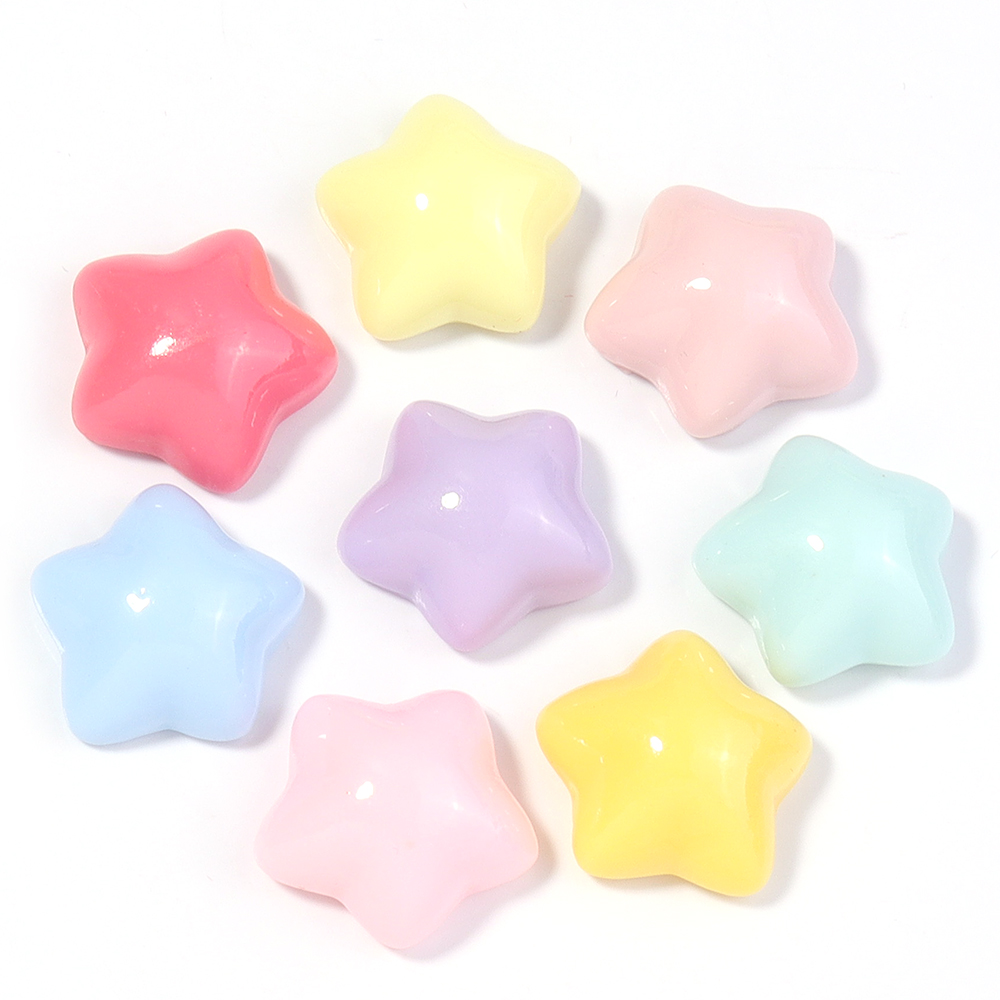 50pcs/lot 16mm Colorful Star R - مراجعة Craft Embellishment وسعره