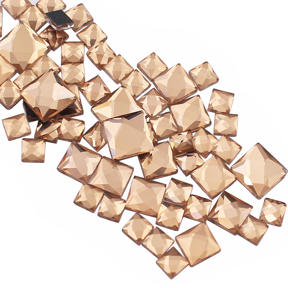 5mm 8mm 10mm Rhinestones Squar - مراجعة Hotfix Rhinestone Sheet وسعره