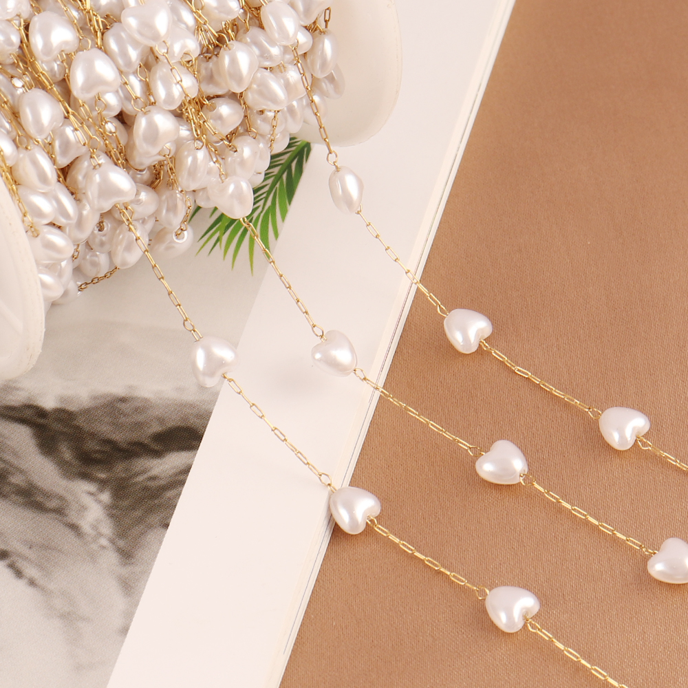 1Meters Stainless Steel Chain  - مراجعة Pearl Trim Chain وسعره