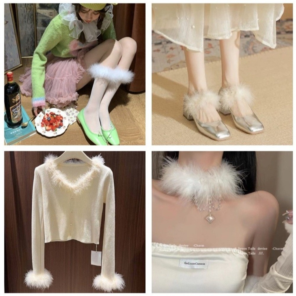 2 Meter Marabou Feather Boa Fa - مراجعة Feather Trim Marabou وسعره