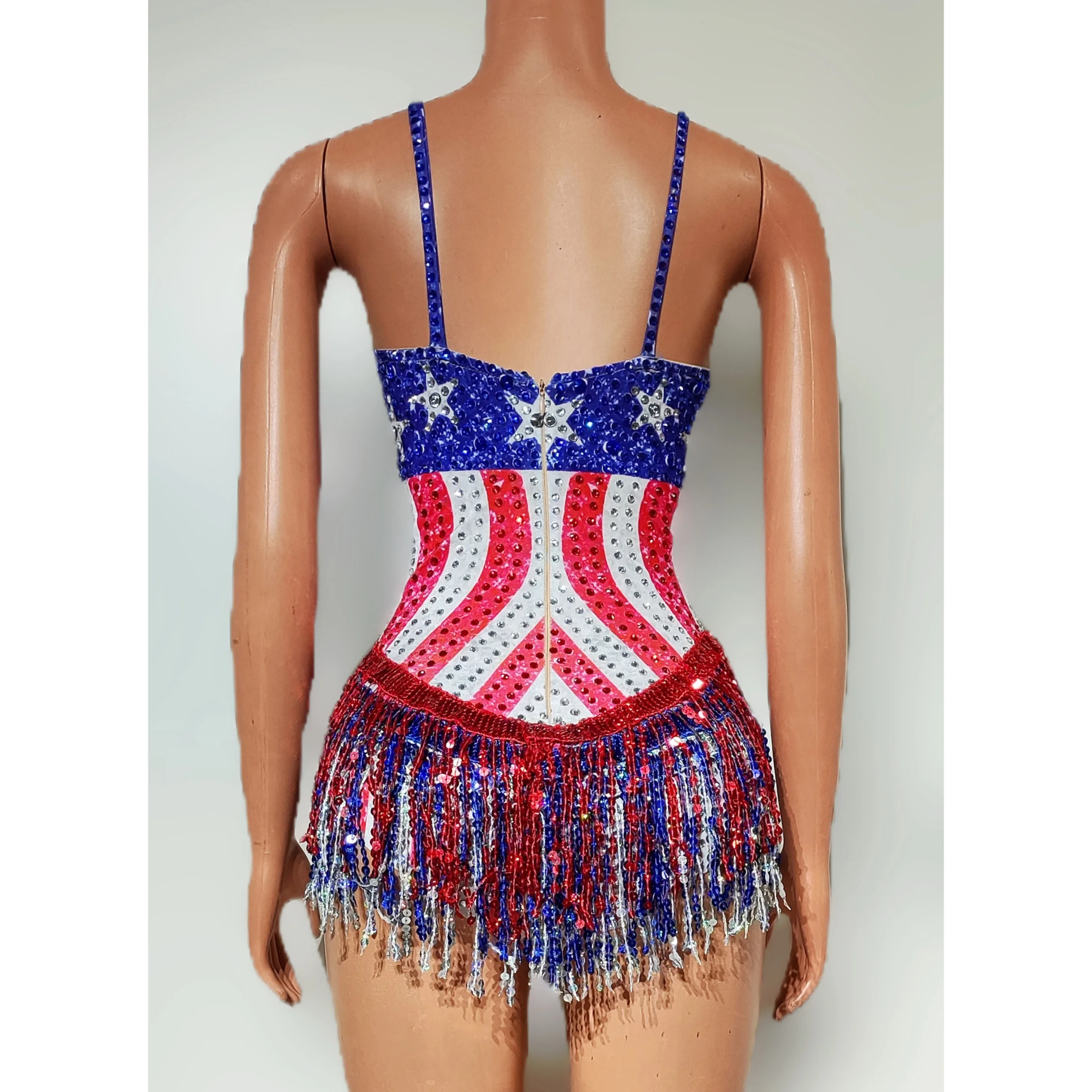 Dance Singer Costume Bar Night - مراجعة Rhinestone Banding Trim وسعره