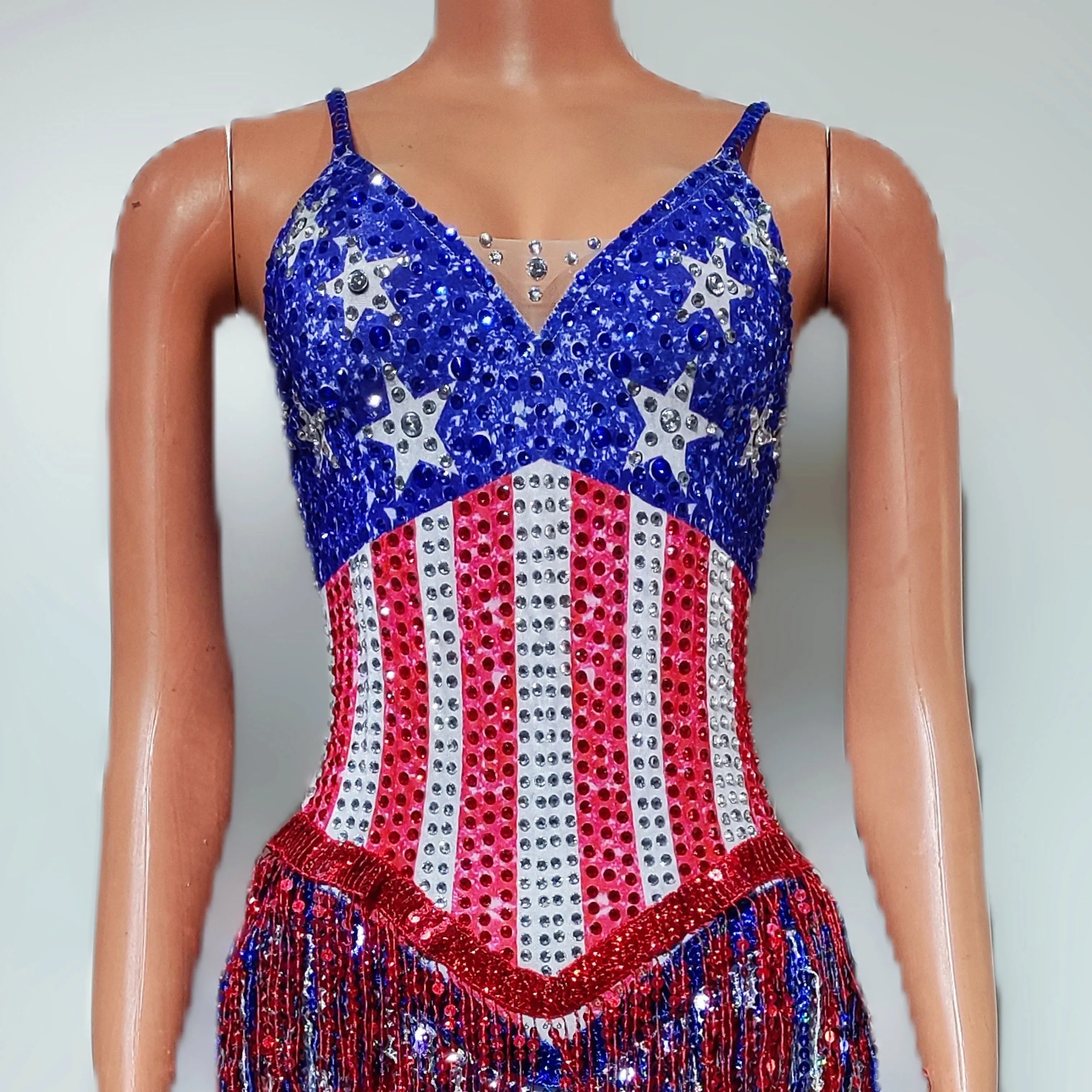 Dance Singer Costume Bar Night - مراجعة Rhinestone Banding Trim وسعره