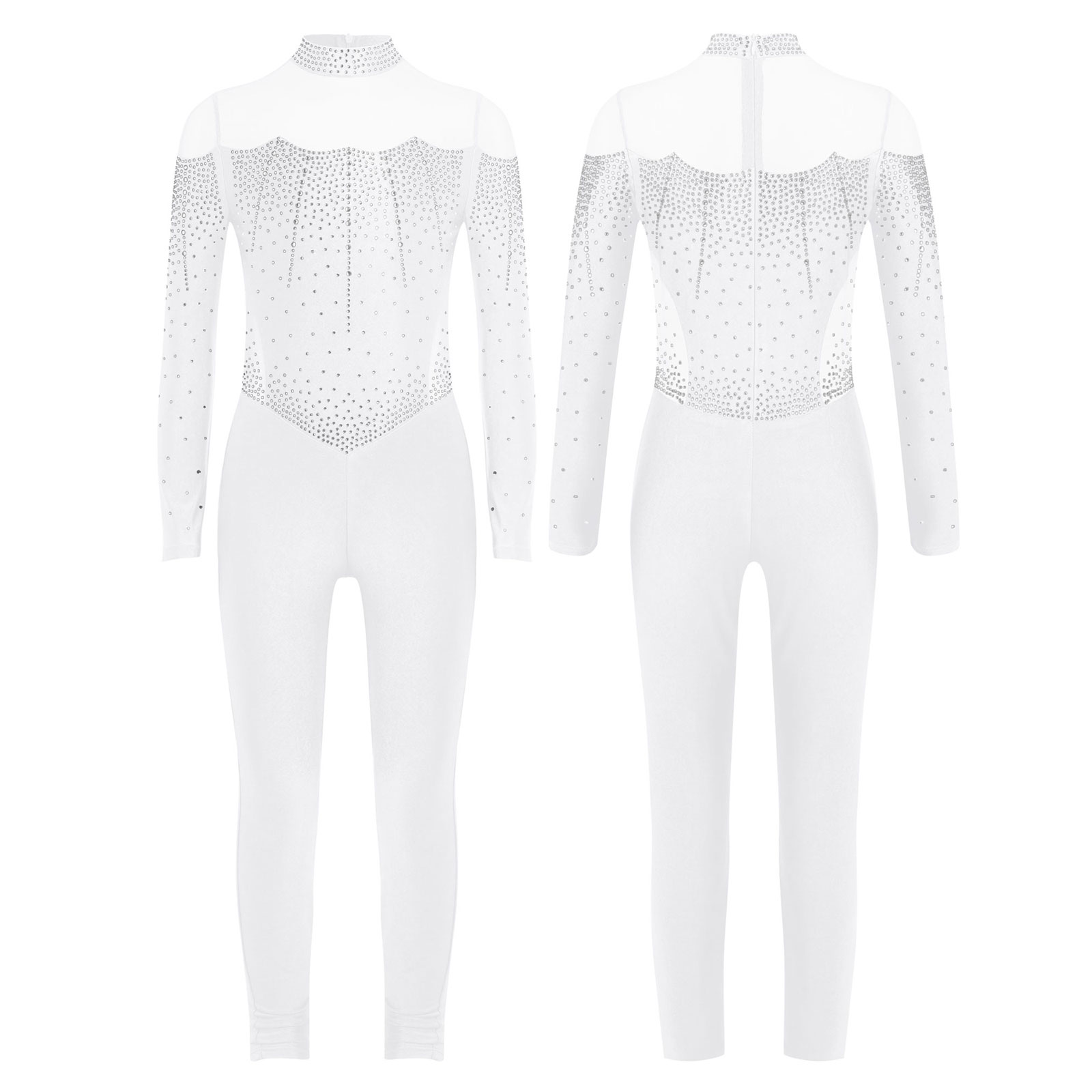 6-16Y Girls Figure Skating Dan - مراجعة Rhinestone Banding Trim وسعره