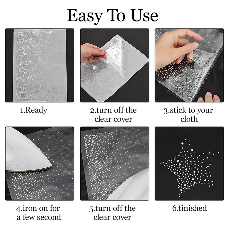 ~Latest Model 51 Sheet Iron-On - مراجعة Hotfix Rhinestone Sheet وسعره
