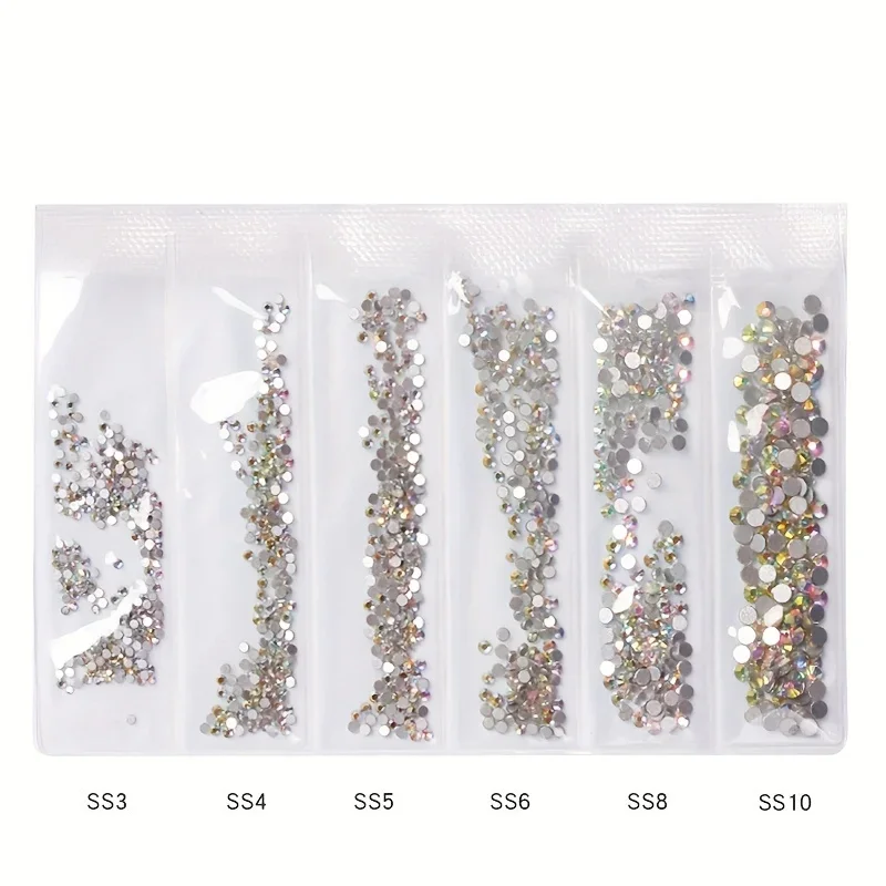 SWAGPICK SS3-10 Mix White AB G - مراجعة Hotfix Rhinestone Sheet وسعره