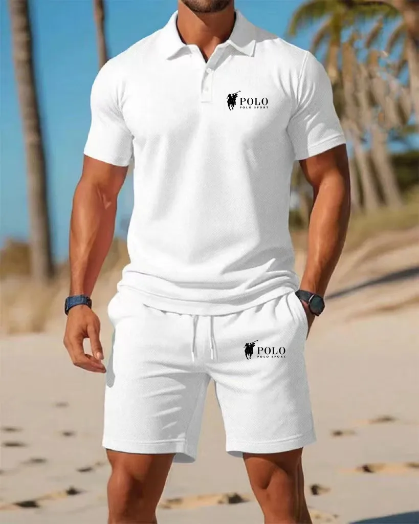 Men's Polo Shirt Set Summer Qu - مراجعة Embellish Knit وسعره