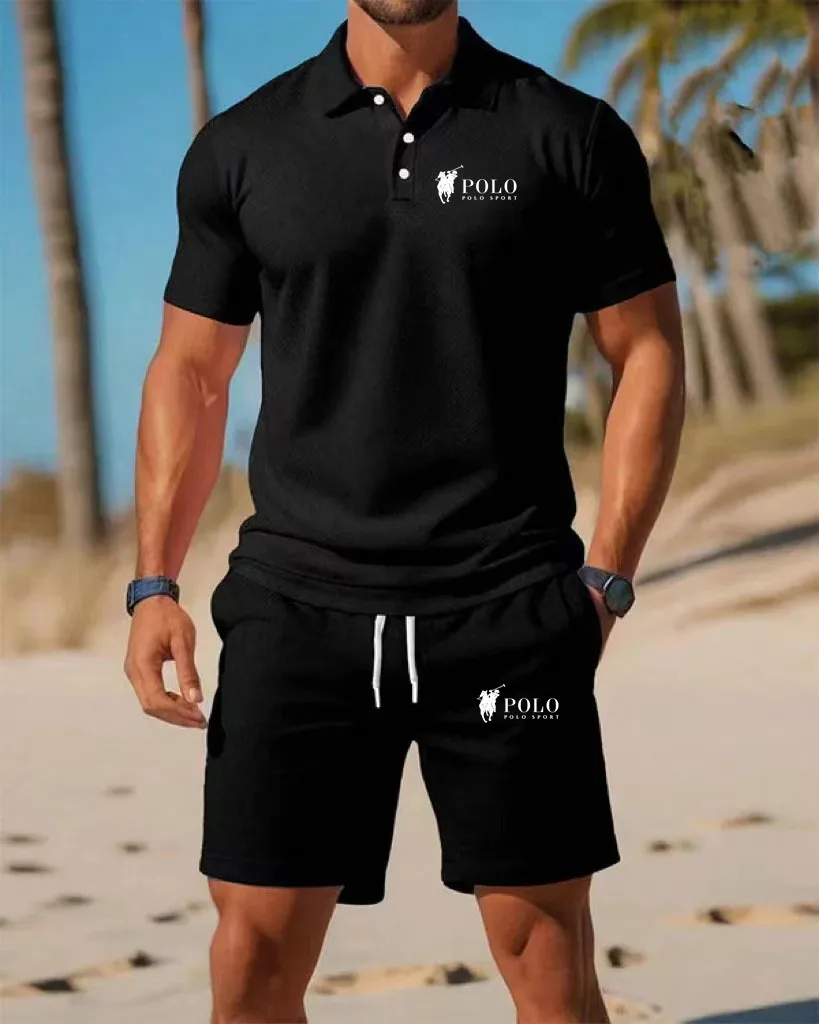 Men's Polo Shirt Set Summer Qu - مراجعة Embellish Knit وسعره