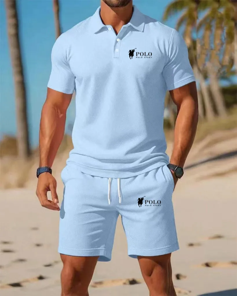 Men's Polo Shirt Set Summer Qu - مراجعة Embellish Knit وسعره
