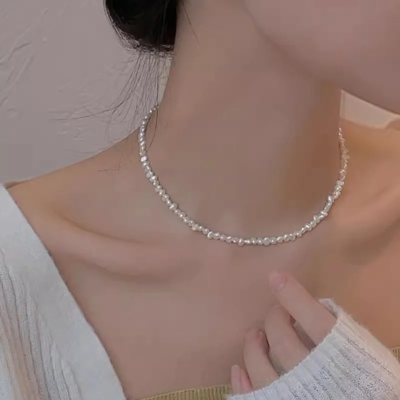 4-5mm Baroque Freshwater Pearl - مراجعة Pearl Trim Chain وسعره