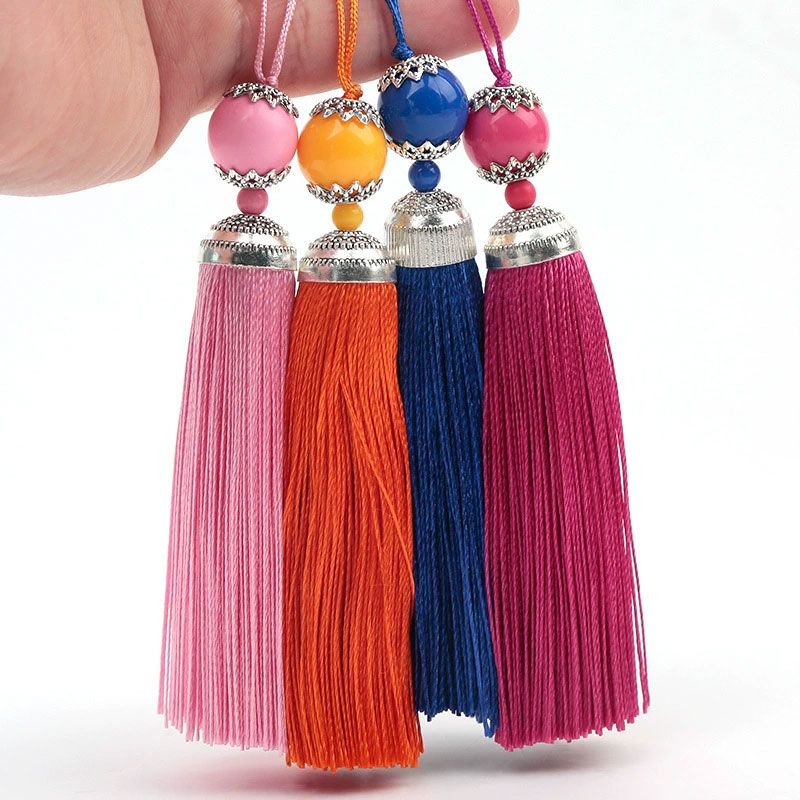 1/3/5pcs Silk Tassel Fringe Br - مراجعة Beaded Trim Fringe وسعره