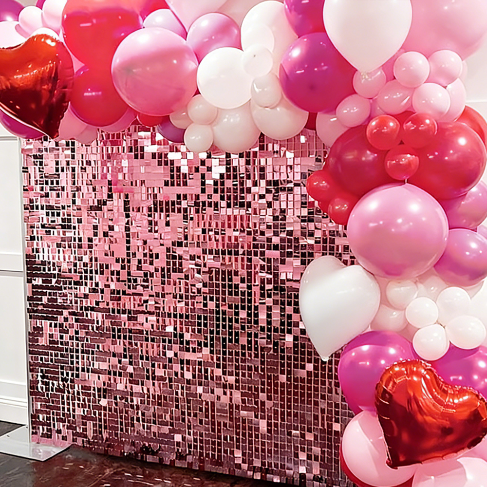 Pink Shimmer Wall Backdrop Pan - مراجعة Sequin Fabric Panel وسعره