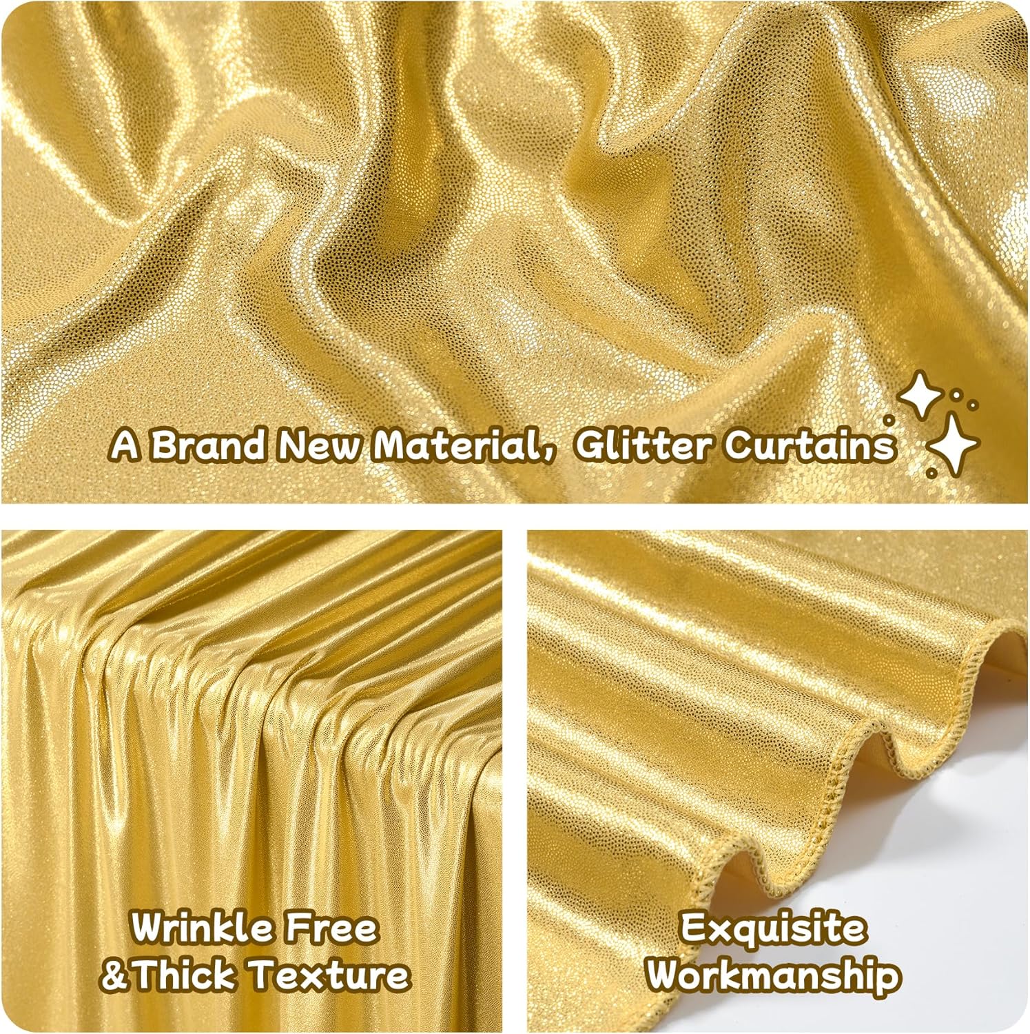 2.3x7FT Wrinkle Free Glitter 1 - مراجعة Sequin Fabric Panel وسعره