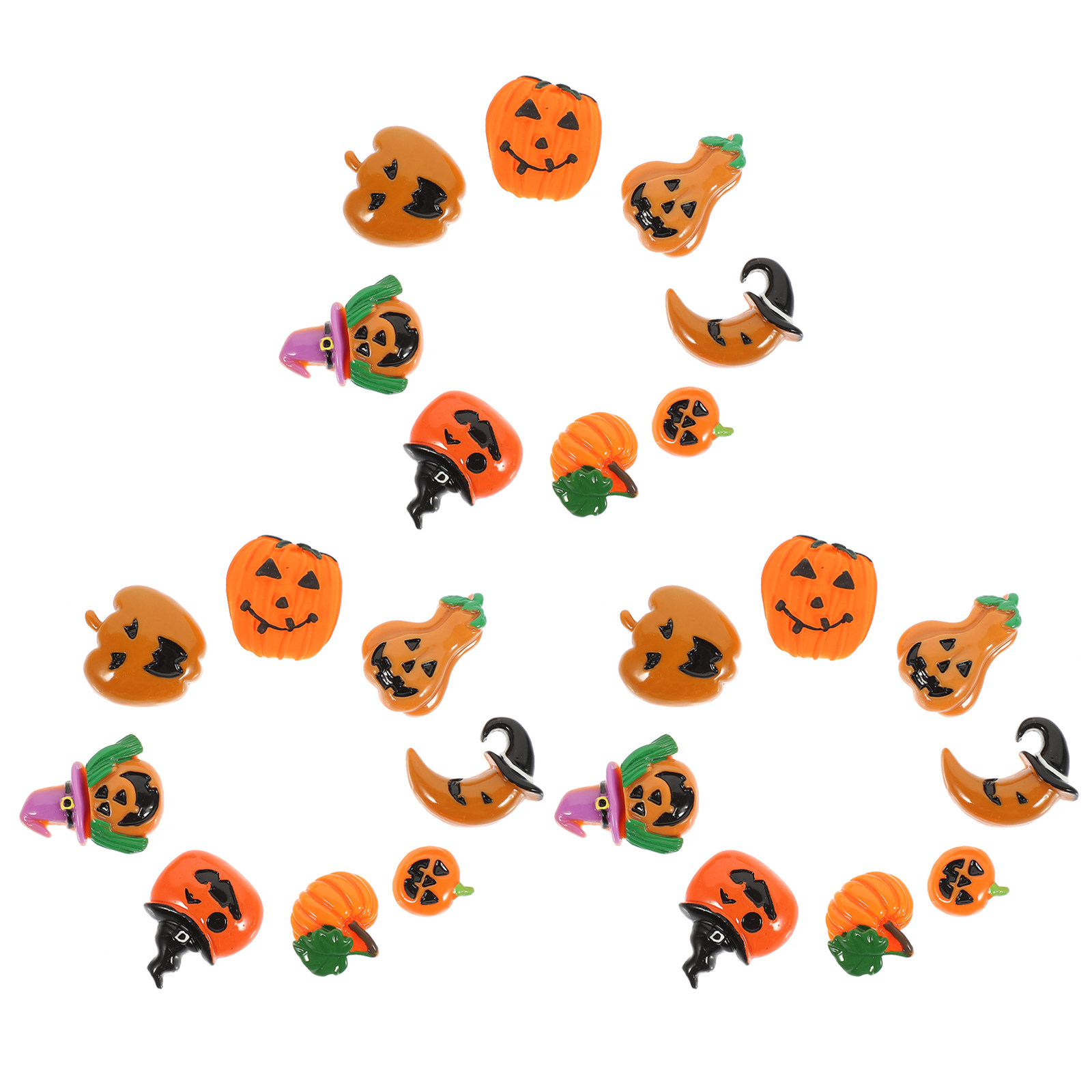 24Pcs Resin Halloween Pumpkin  - مراجعة Craft Embellishment وسعره
