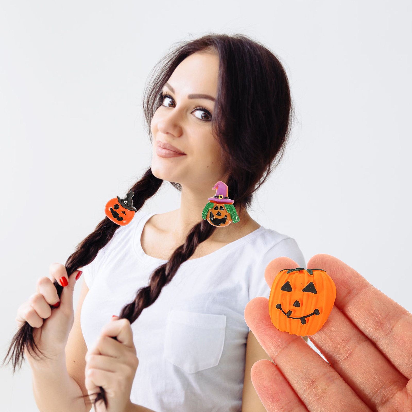 24Pcs Resin Halloween Pumpkin  - مراجعة Craft Embellishment وسعره