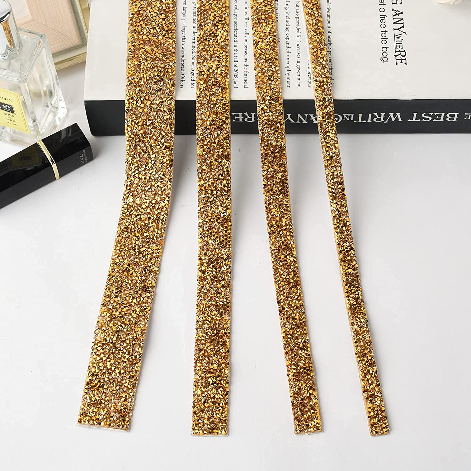 Wedding Decoration Diamond Rhi - مراجعة Rhinestone Banding Trim وسعره
