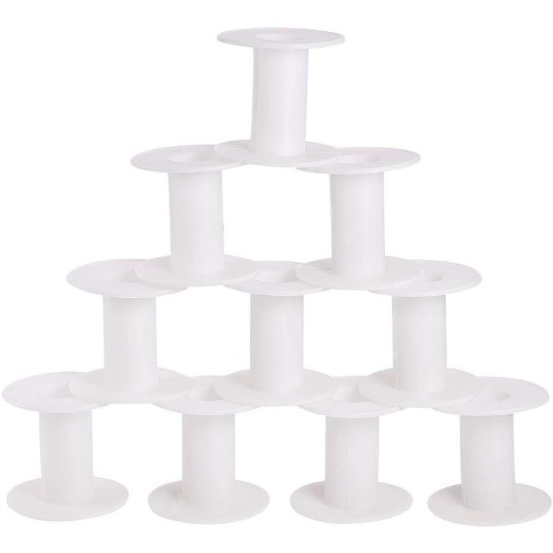 20pcs Empty Plastic Spools 2 I - مراجعة Organza Ribbon Spool وسعره
