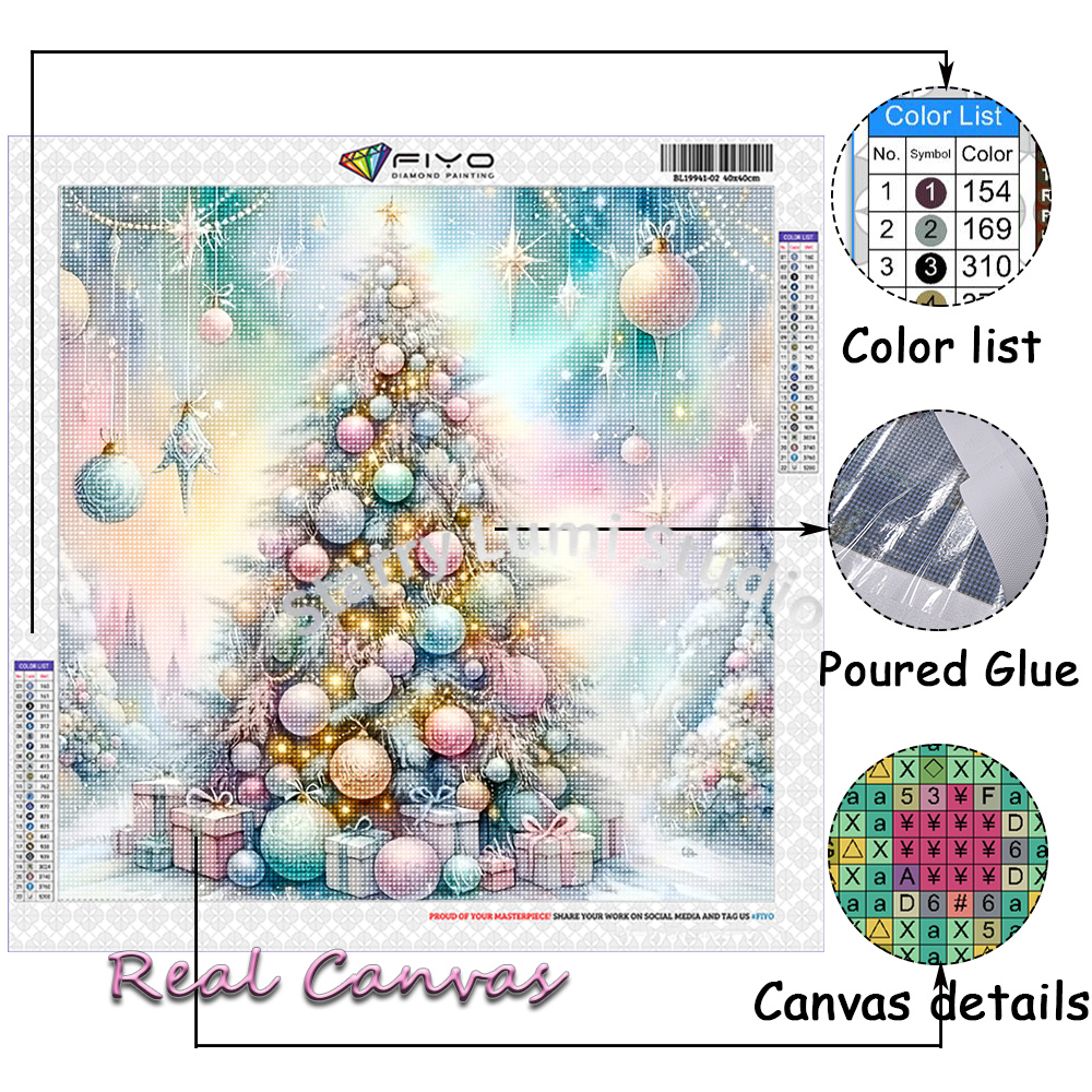 Diamond Painting Kit Christmas - مراجعة Embroidery Embellishments وسعره