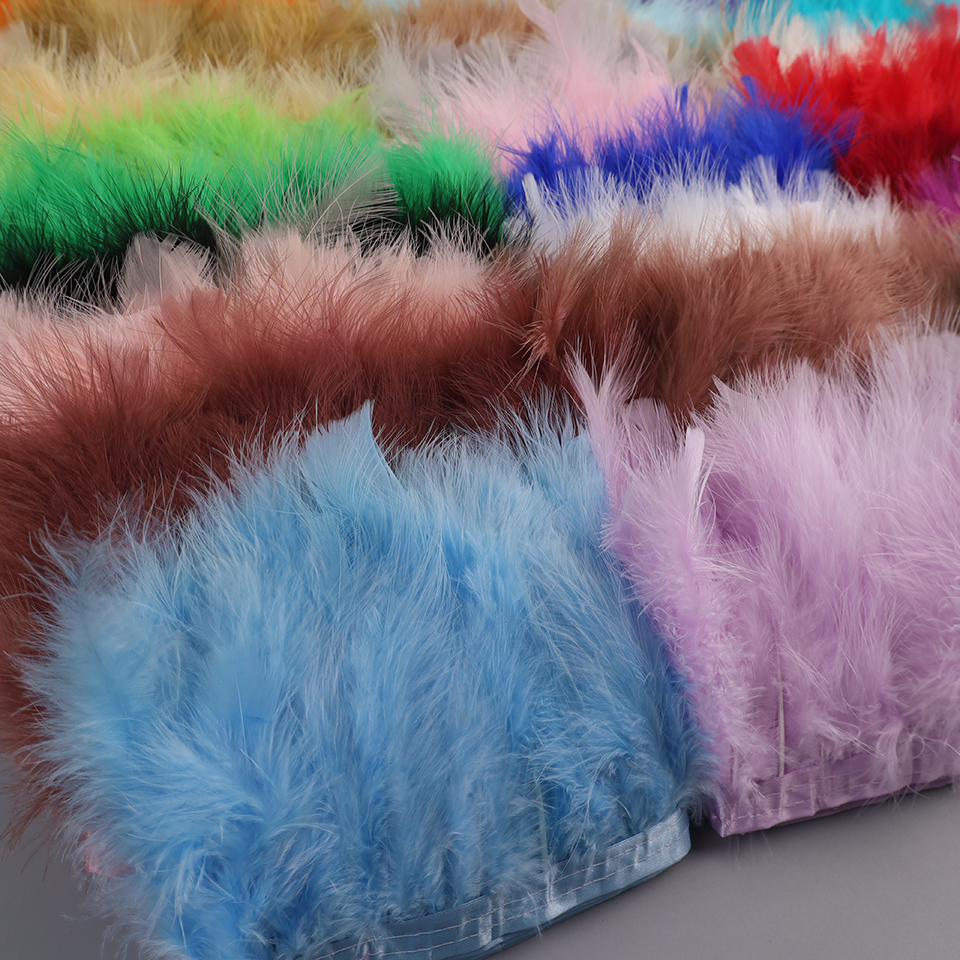 10-15cm Turkey Feathers Trim F - مراجعة Feather Trim Marabou وسعره