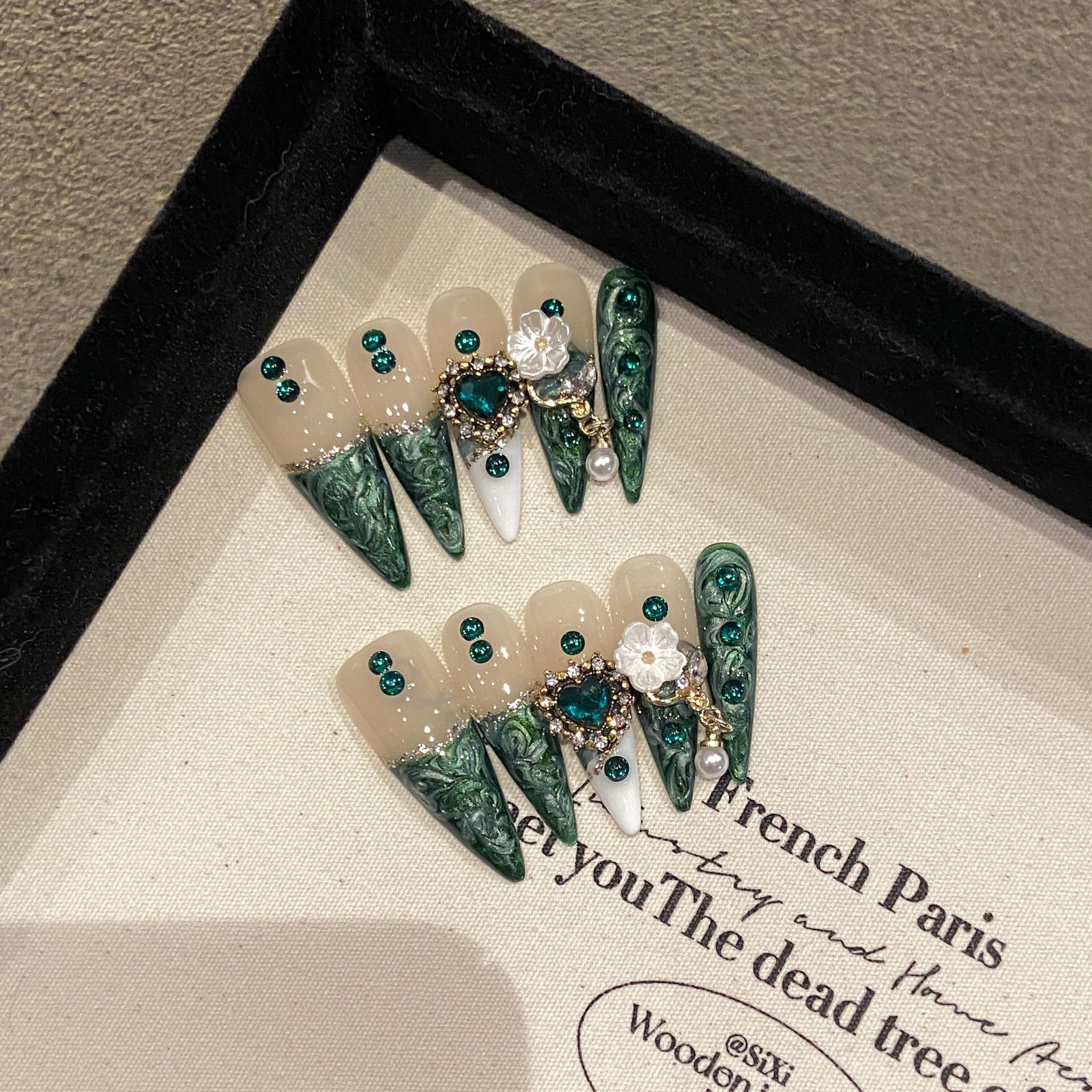 10Pcs Handmade Elegant French  - مراجعة Embroidery Embellishments وسعره