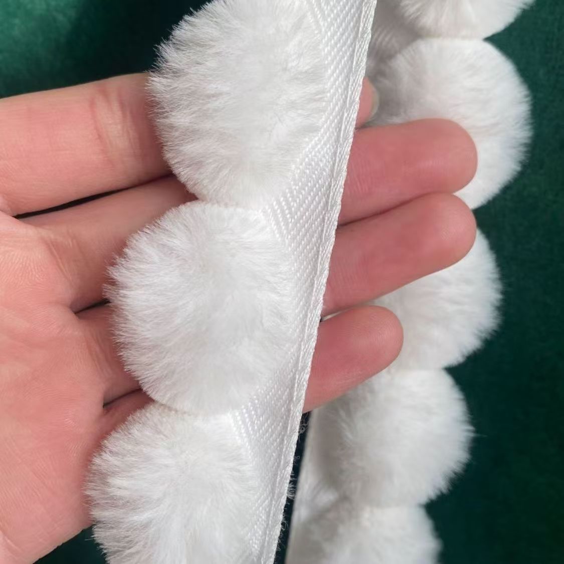 3cm Faux Rabbit Fur Pom Pom Ba - مراجعة Fringe Ribbon Sewing وسعره
