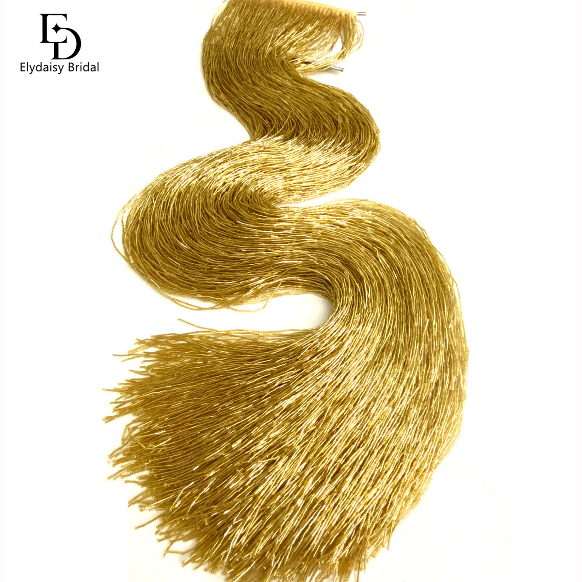 ELYDAISY 1Meter Length Champag - مراجعة Fringe Ribbon Sewing وسعره