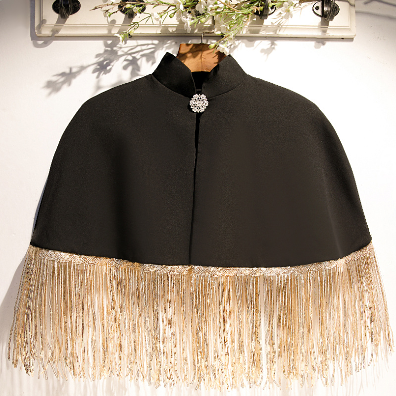 Women's Spring Summer Black Co - مراجعة Tassel Fringe Trim وسعره