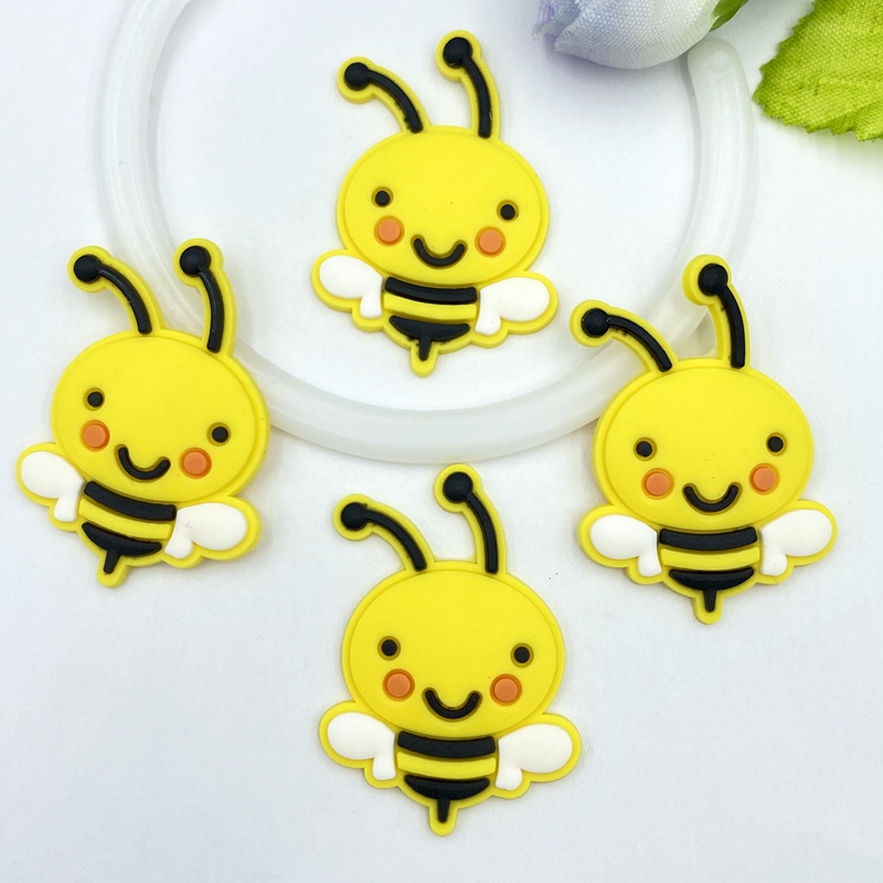 10/20/30pcs cute PVC bee flexi - مراجعة Embellishment Glue Craft وسعره