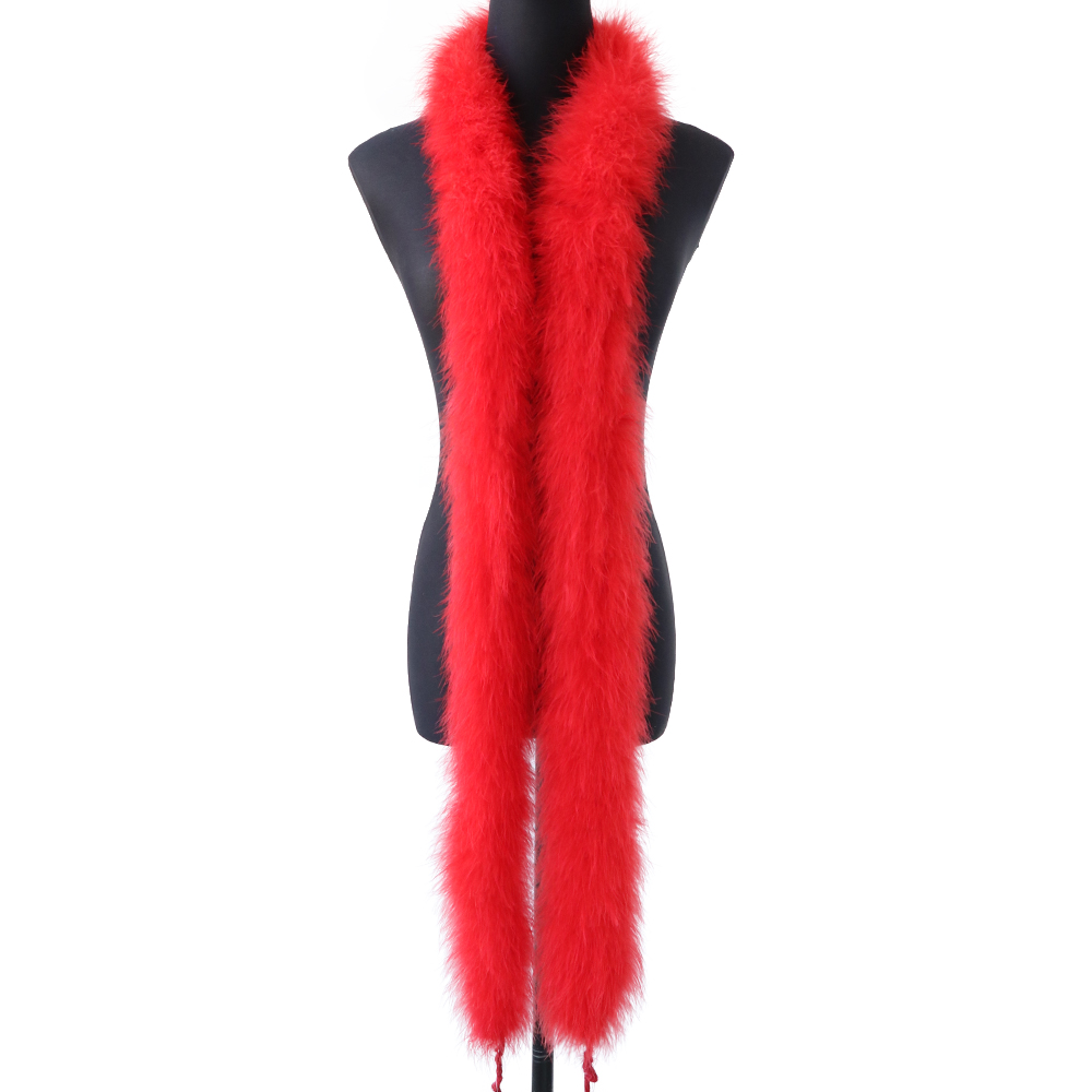2M 50g Red Fluffy Turkey Marab - مراجعة Feather Trim Marabou وسعره