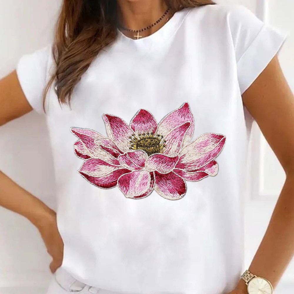 Soft Lotus Flower Patch Embroi - مراجعة Applique Patch Flower وسعره