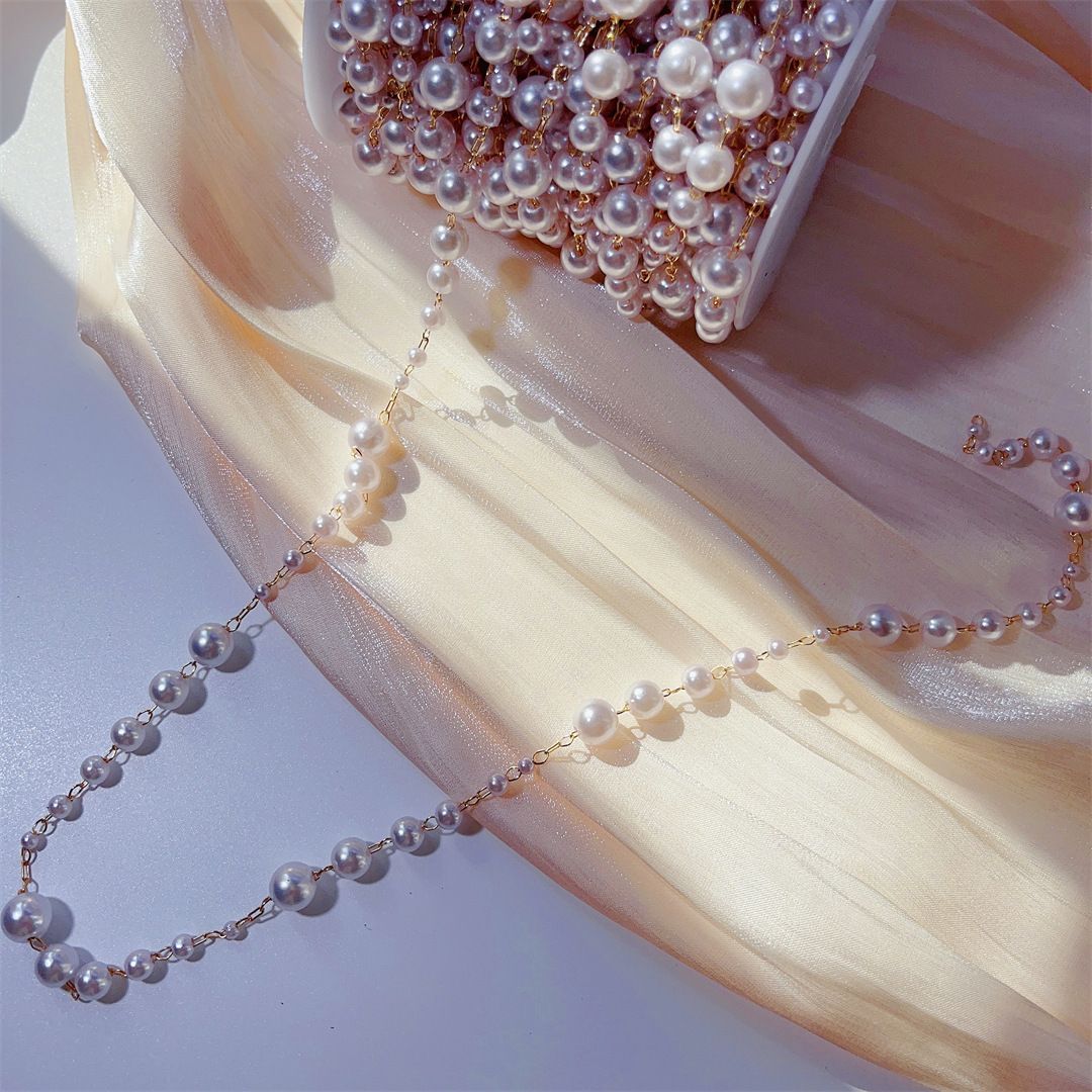 3-8mm Pearl Copper Chain, Anci - مراجعة Beaded Trim Fringe وسعره