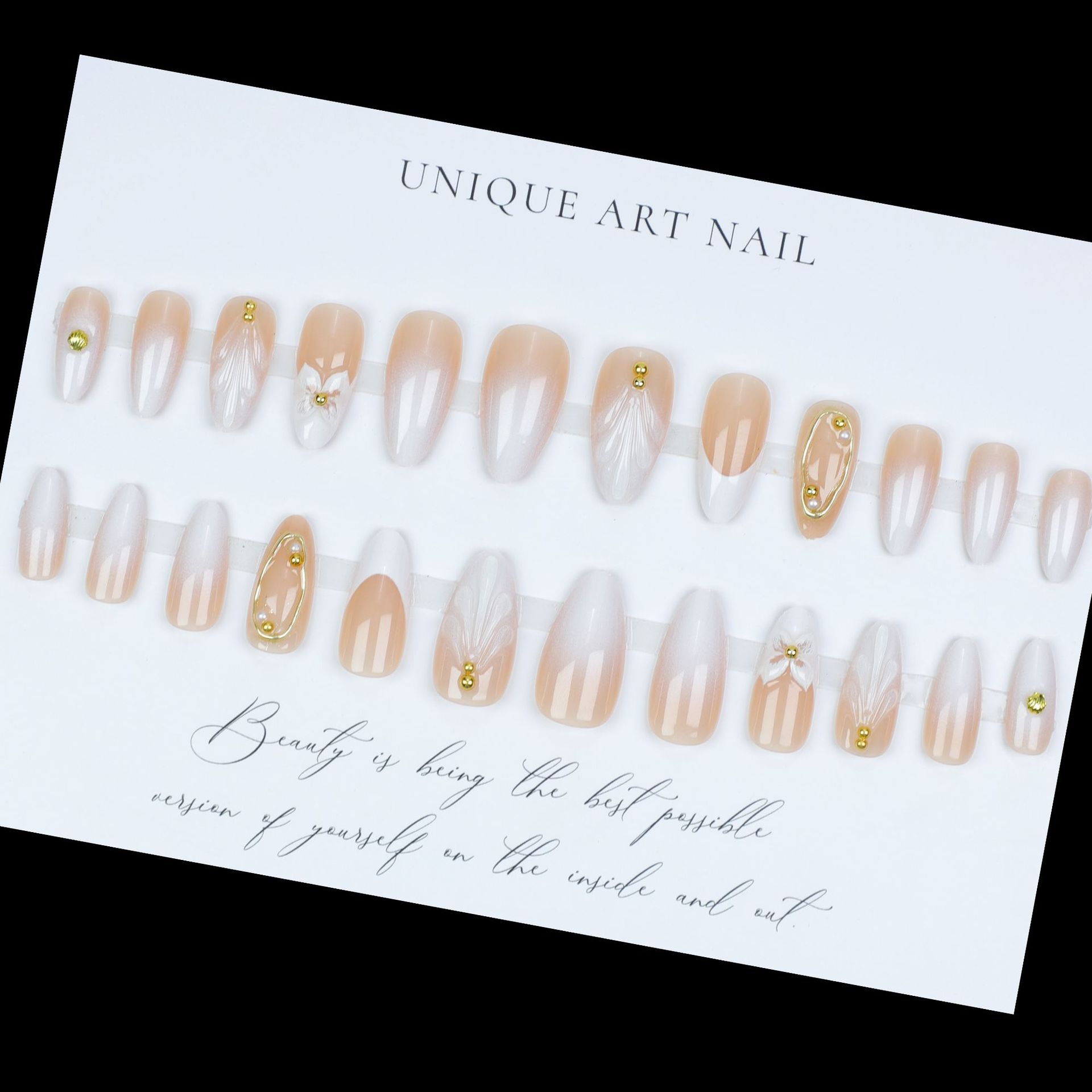 3D fake nails for women girls  - مراجعة Embroidery Embellishments وسعره