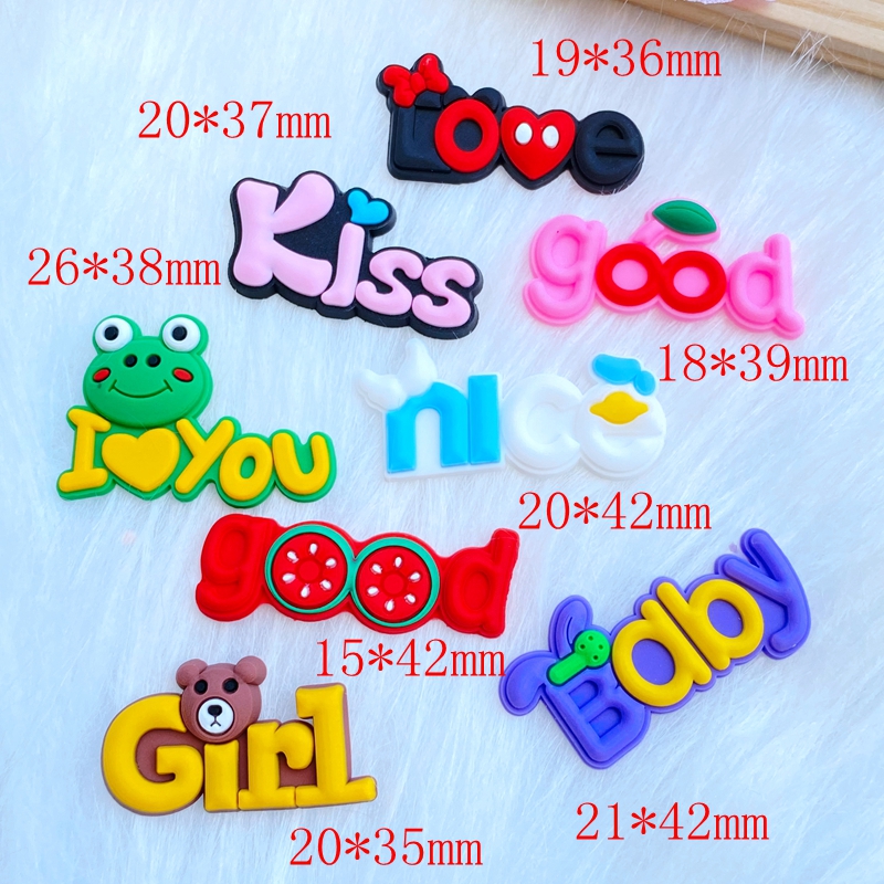 20pcs New Mini Lovely Letters  - مراجعة Embellishment Glue Craft وسعره