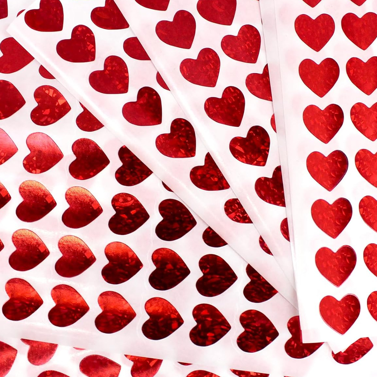 600 Pcs Red Heart Stickers, Sm - مراجعة Glitter Vinyl Roll وسعره