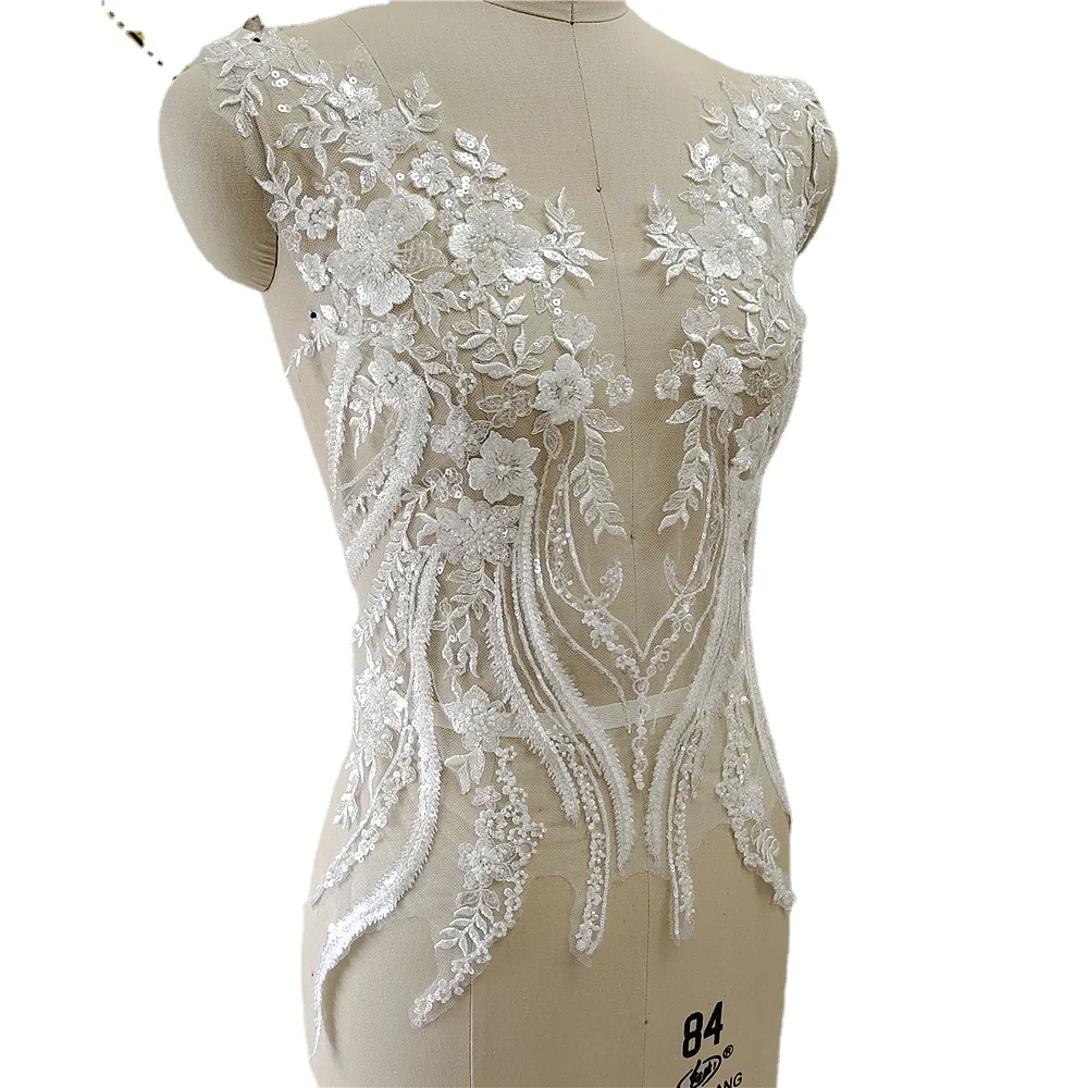 New Beaded Sequins Lace Mirror - مراجعة Applique Patch Flower وسعره