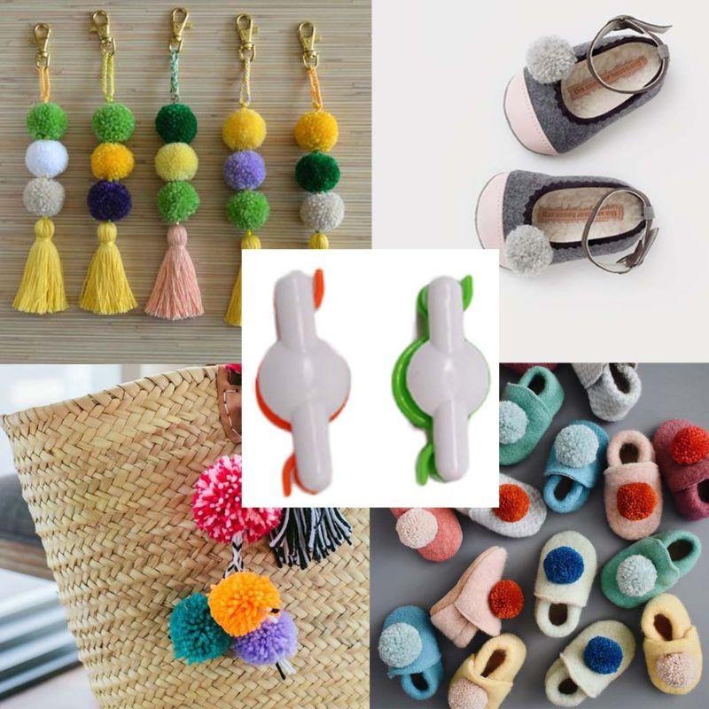 D8KF 2pcs Pom-Pom Maker for Fl - مراجعة Pom Pom Maker Tool وسعره