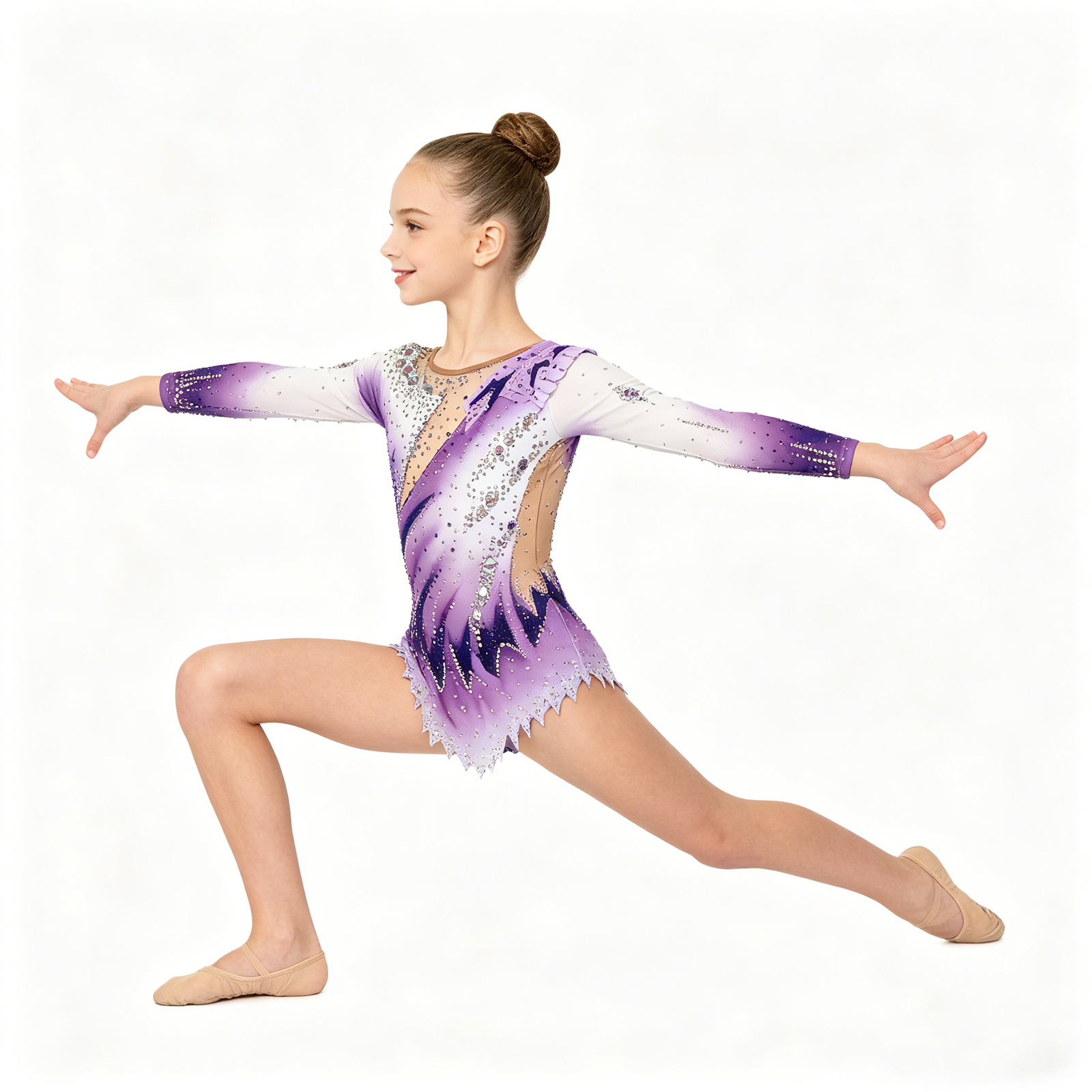 Girls Purple Ombre Luxury Rhyt - مراجعة Rhinestone Banding Trim وسعره