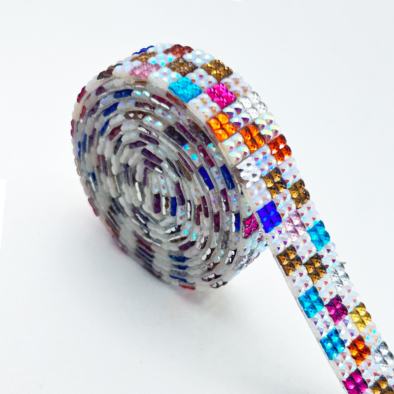 Self-Adhesive Rhinestone Strip - مراجعة Embellishment Glue Craft وسعره